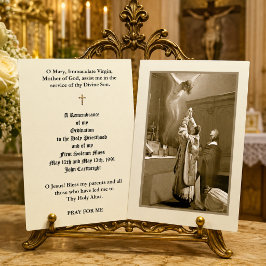 CARTÕES SANTOS DE ORDENAÇÃO DE PADRE CATÓLICO