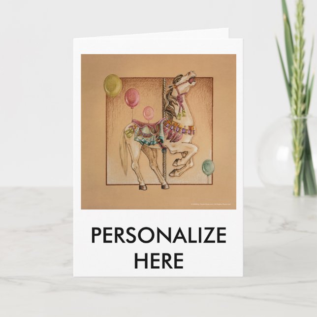 Cartões Saudáveis - Carrossel Feliz (Frente)