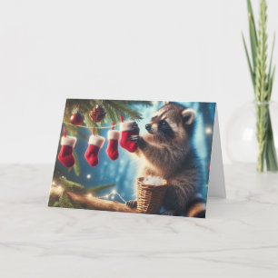 Cartões saudáveis de Natal da Ilha de Raccoon