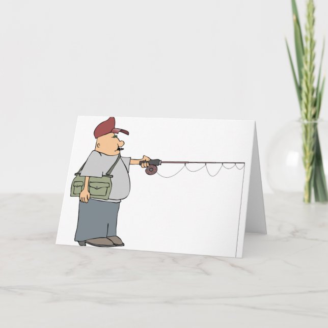 Cartões saudáveis de pesca de homem (Frente)