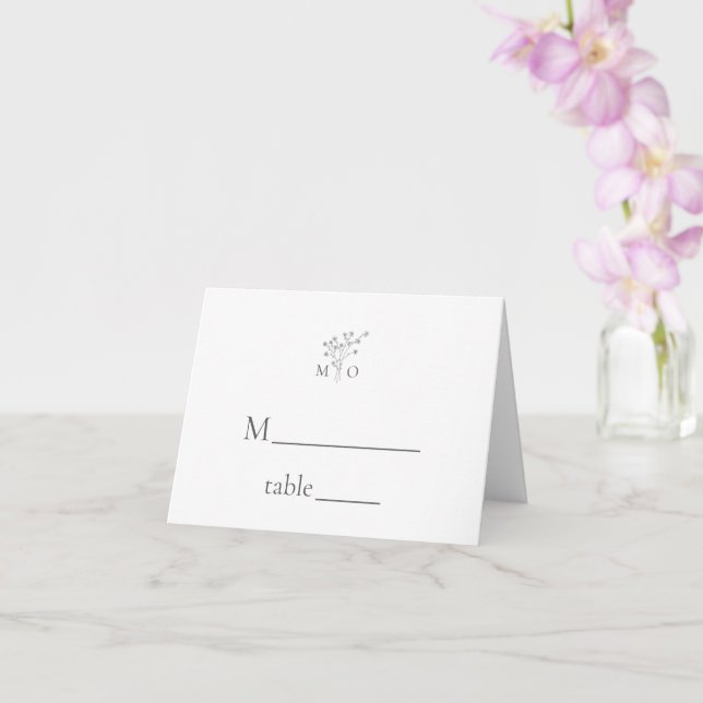 Cartões simples e elegantes para o casamento do bu (Orquídea)