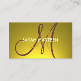 Cartões simples e personalizados de monograma amar