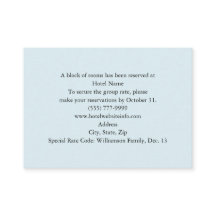 Cartões transversais florais azuis do hotel e do