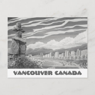 Cartões Vancouver Art Postcard Vancouver Inukshuk