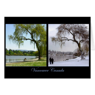 Cartões Vancouver Seasons Impressão Canadá Souv