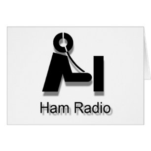 Cartões vazios 3-D de PlainLogo do radioamador a