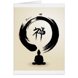 Cartões vazios de Buddha do zen