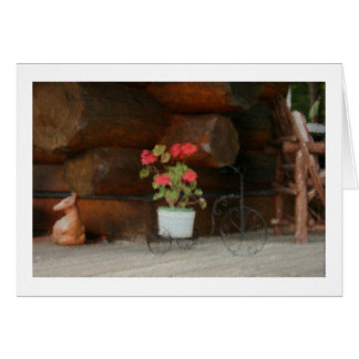 Cartões vazios do gerânio