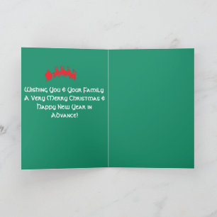 Cartões verdes de Natal felizes