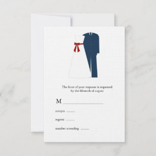 Cartões Wedding militares de RSVP