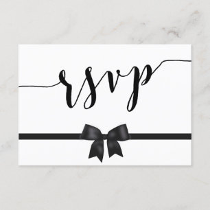 Cartões Wedding preto e branco feitos sob