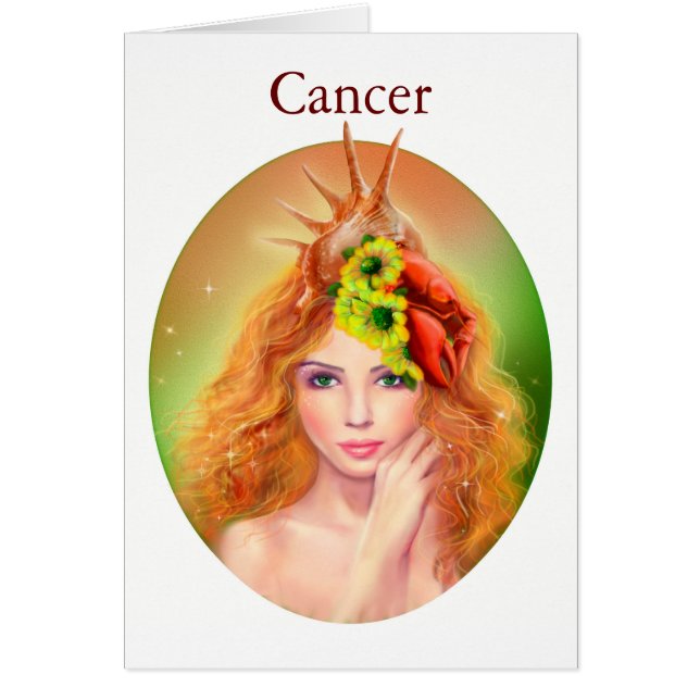 Cartões Zodiac - Cancer Fantasia (Frente)