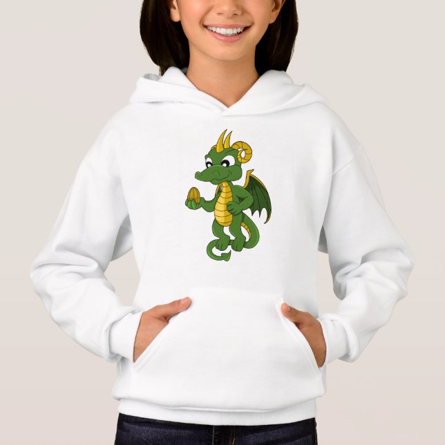 Cartografia de dragão verde Hoodie (Frente)