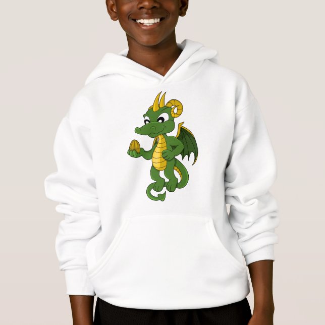 Cartografia de dragão verde Hoodie (Frente)