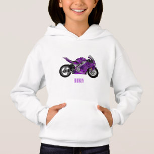Cartografia de motocicletas de esporte roxo