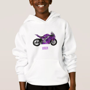 Cartografia de motocicletas de esporte roxo