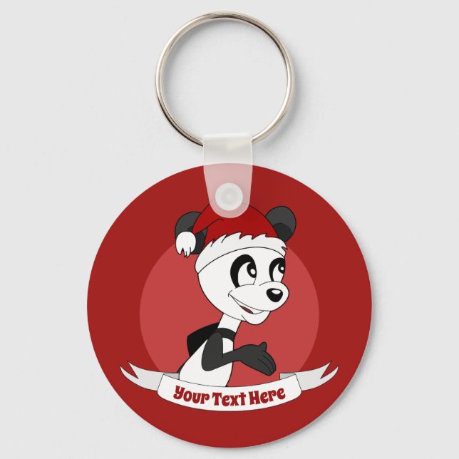Cartografia de Natal com chaveiro de urso panda fo (Frente)