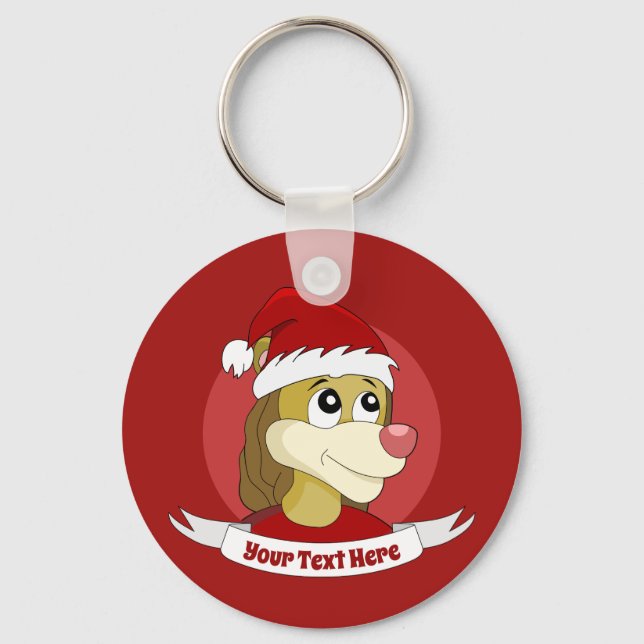 Cartografia de Natal com um chaveiro de leão bonit (Frente)