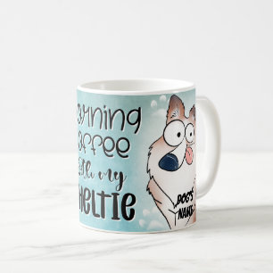 Cartografia Sheltie Dog Pet Coffee Mug, Xícara
