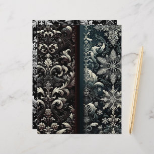 Cartolina Artesanato de papel gótico para inverno