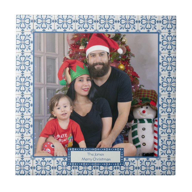 Cartolina de Natal e pétalas de flores (Frente)