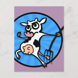 CARTONAGEM ENGRAÇADA COM CARTÃO POSTAL PITCHFORK