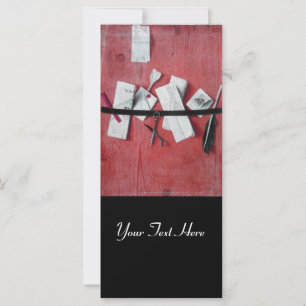 CARTONAGEM NO MONOGRAMA DE MADEIRA, vermelho-preto