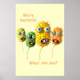 Cartoon Bacteria poster