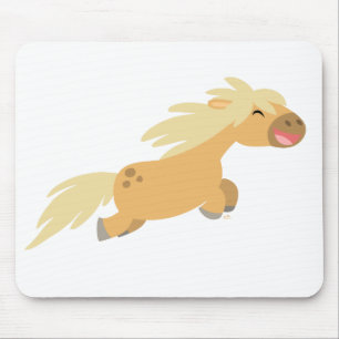 Cartoon Bonito Palomino Pony Mousepad