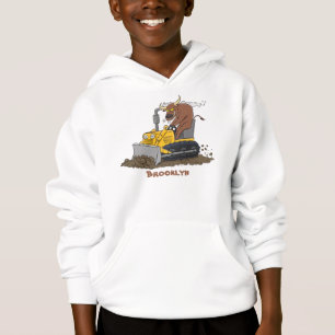 Cartoon buldozer engraçado