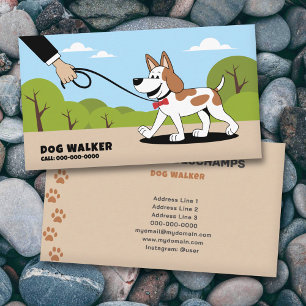 Cartoon - Cartão de visita do Cachorro Walker