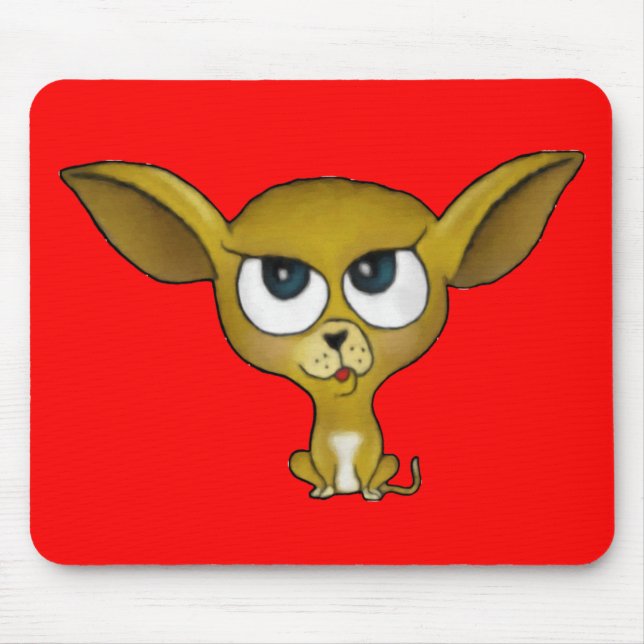 Cartoon Chihuahua Mousepad (Frente)