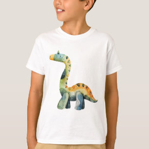Cartoon Colorido de Dinossauro - Camisa Dino Diver