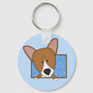 Cartoon Corgi Chaveiro