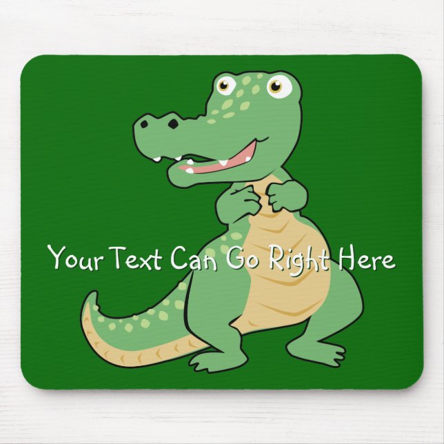 Cartoon Crocodile Mousepad (Frente)