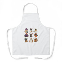 Cartoon de Cães de Halloween Bonito Apron