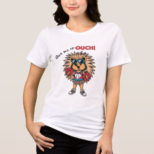 Cartoon de Cheerleader Porcupine - "Dê-me um Ouch!
