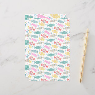 Cartoon de cores festivas multicolores