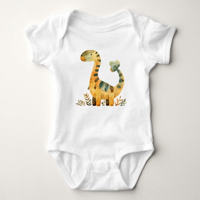 Cartoon de Dinossauro Bonito - Camisa Dino Diverti (Frente)