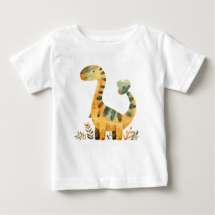 Cartoon de Dinossauro Fofo – Camisa Divertida de D