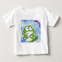 Cartoon de Diversão de Camisas de Camisa e Sapo Fe