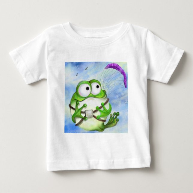 Cartoon de Diversão de Camisas de Camisa e Sapo Fe (Frente)