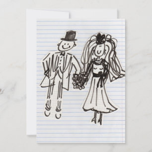 CARTOON DE NOIVA E NOIVO DE CASAMENTO
