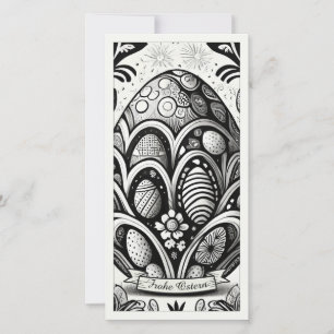 Cartoon de Osterímetro monocromático mit Ostereier