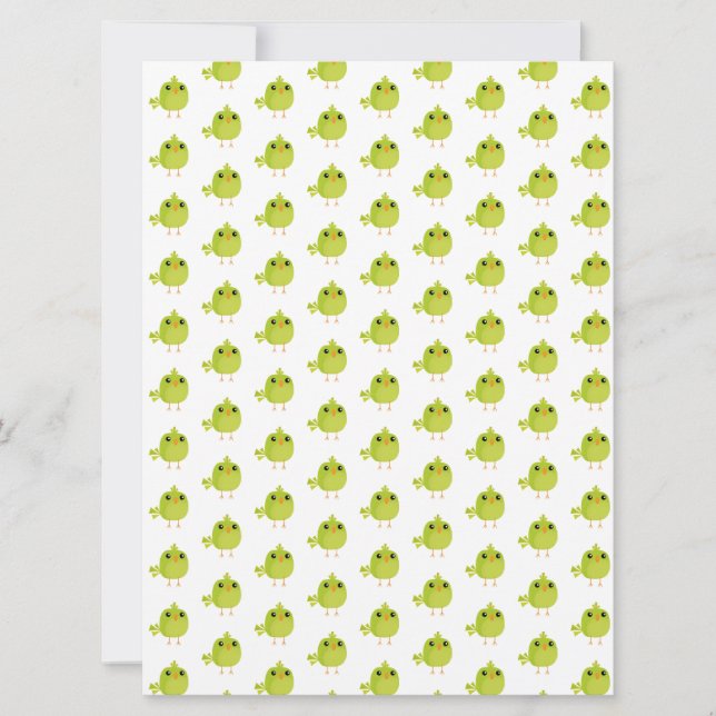 Cartoon de Pássaro Verde (Frente)