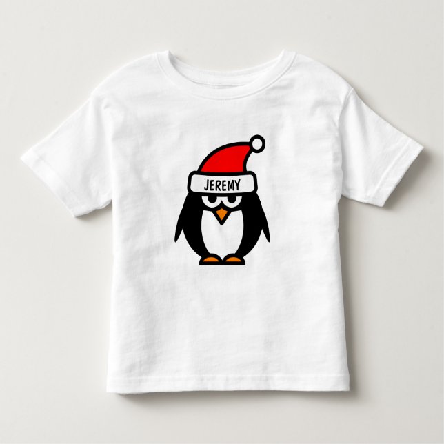 Cartoon de pinguim de Natal engraçado | Camisas pa (Frente)