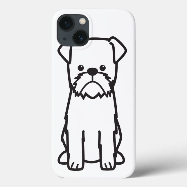 Cartoon de Raça de Cachorro de Bruxelas Griffon (Verso)