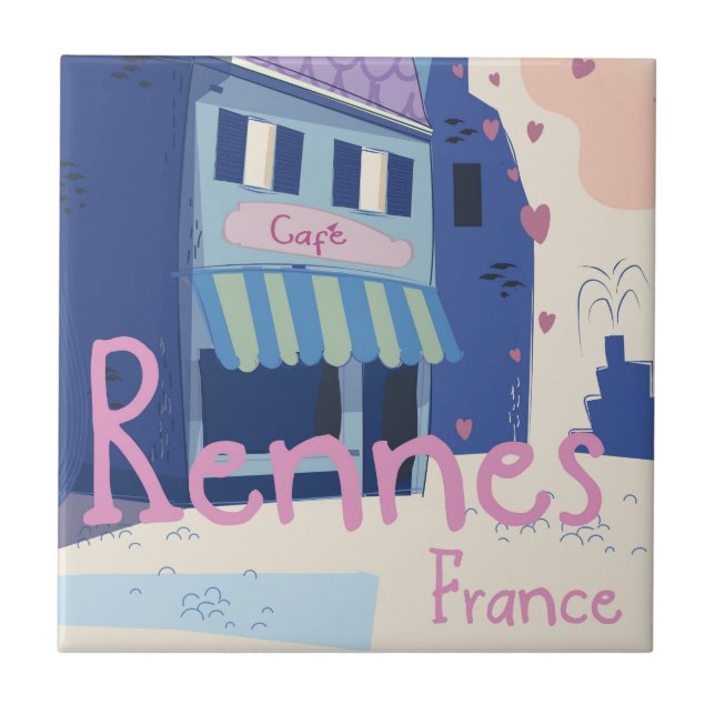 Cartoon de Rennes France (Frente)