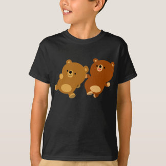 Cartoon Enfeite Bonito Ursos Crianças Camiseta