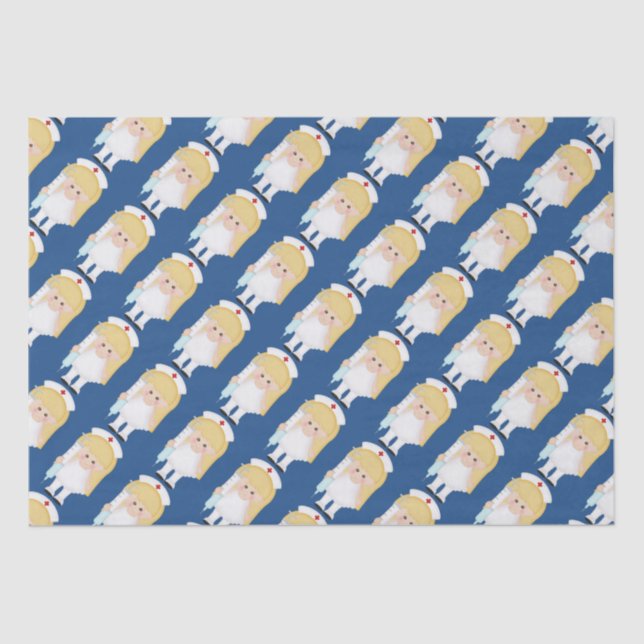 Cartoon Enfermeira, papel de tecidos divertidos (Frente )